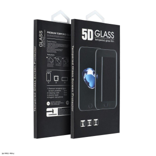 5D teljes ragasztó edzett üveg - Samsung Galaxy A02s / A03s fekete